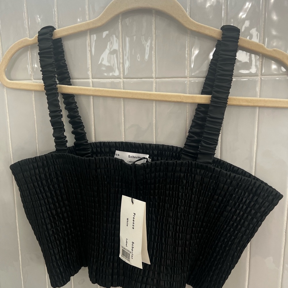 Proenza Schouler Faux Leather Top